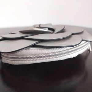 Silver colored purse